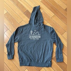 Shenandoah National Park Graphic Hoodie Kids MD Heather Blue Pullover Sweatshirt